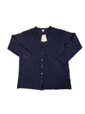 A new day Navy Blue V-neck Cardigan Size XXL